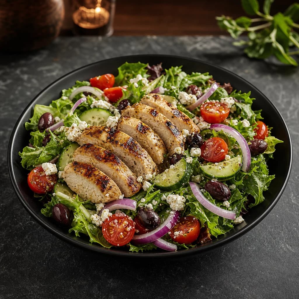 Izgara Tavuklu Akdeniz Salata