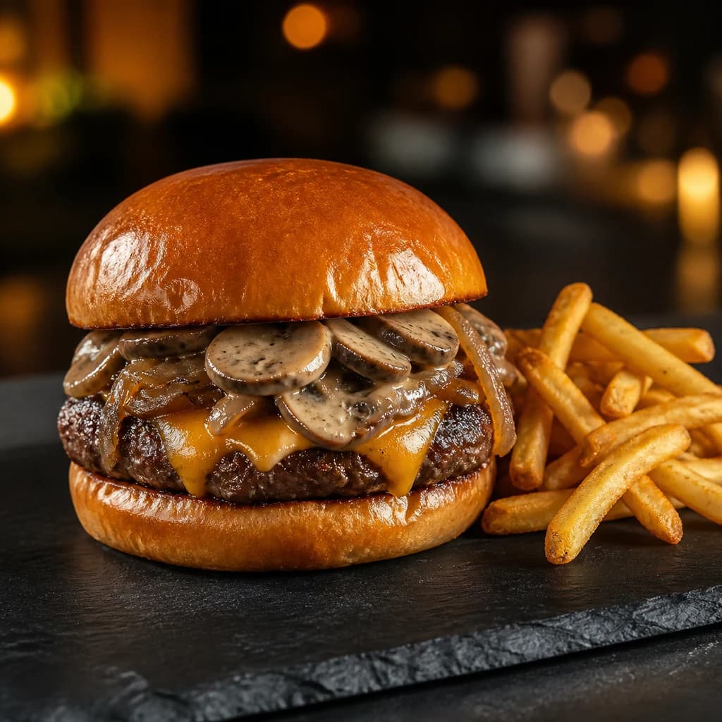 Mantar Soslu Burger